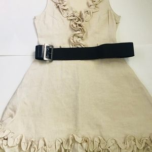 Linen Dress with Belt